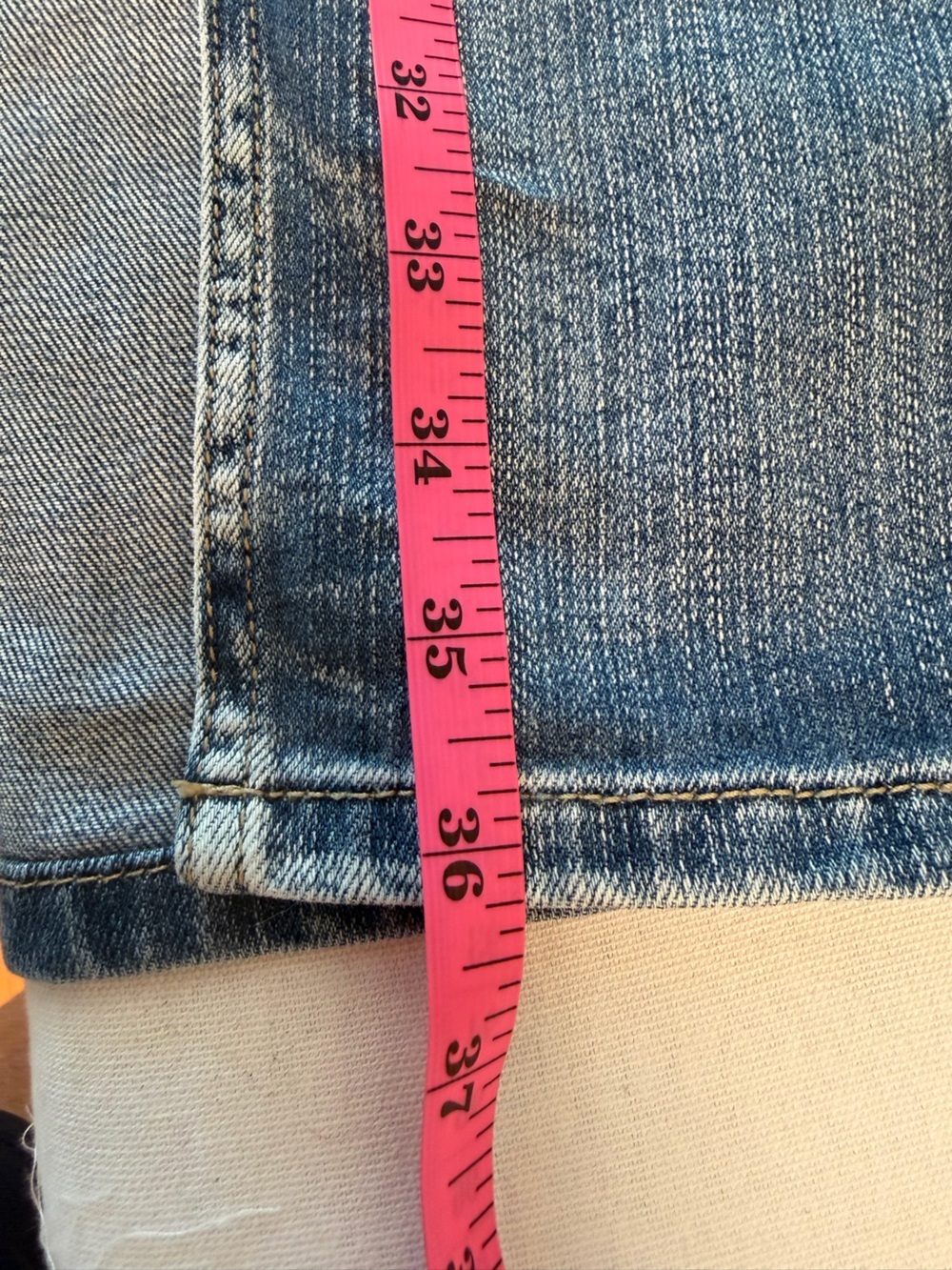 Chico’s Denim Stretch Boho Front Slit 90s Grunge Minimalist CBK Maxi Skirt XL - Picture 9 of 10